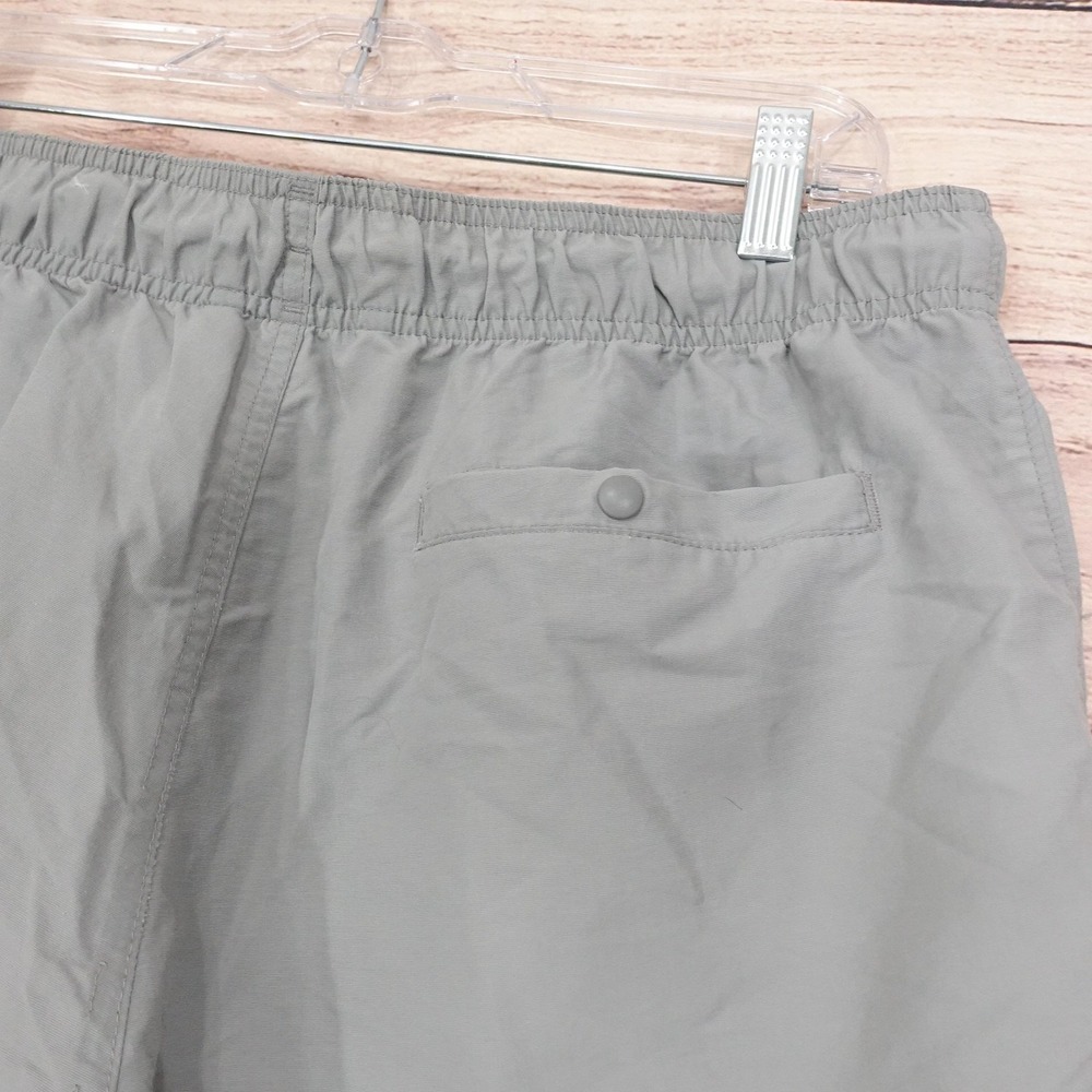 Duluth Trading Co Swim Shorts Mens L Gray Unlined Drawstring Pockets 6.5 Inseam - Picture 5 of 7
